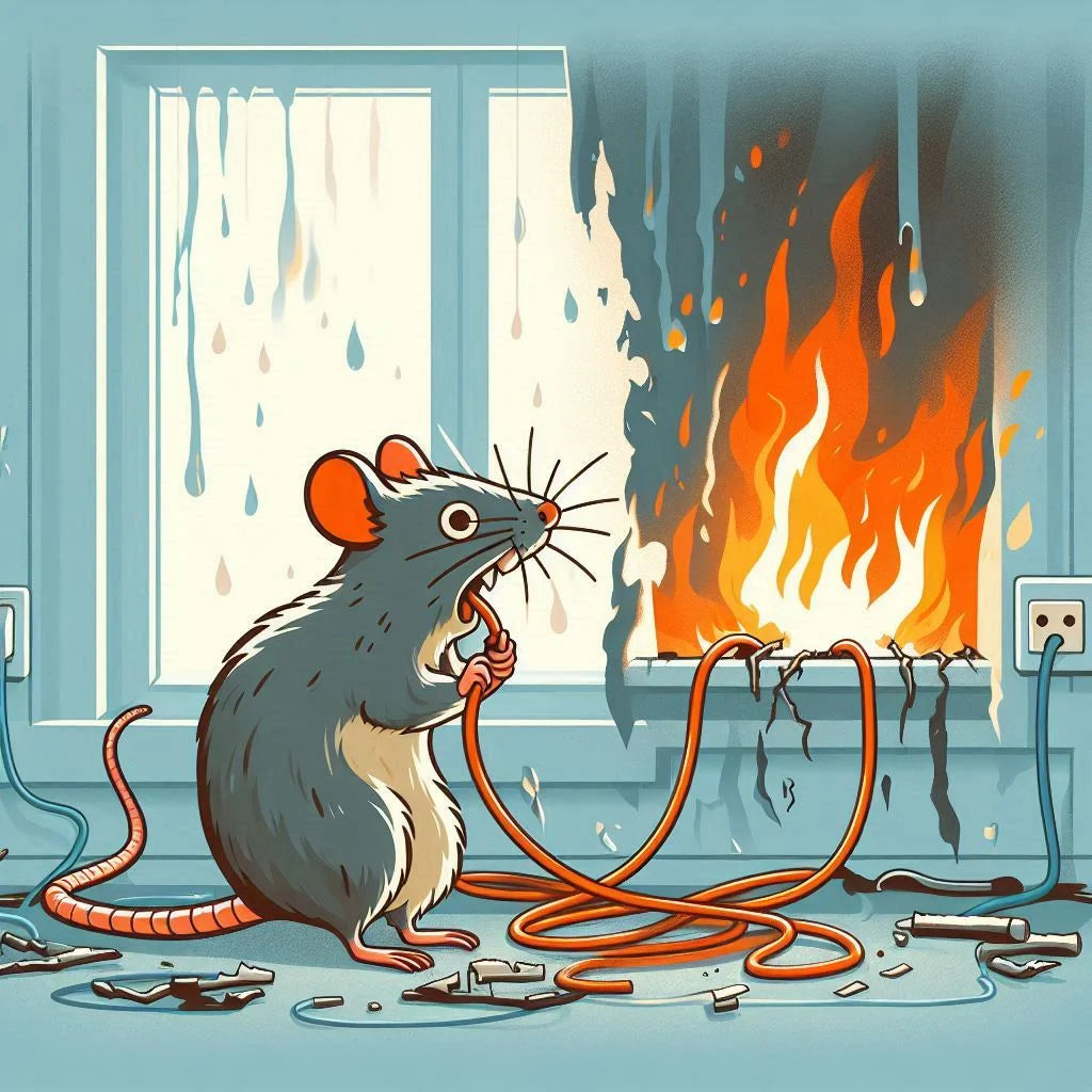 rats causing fires by gnawing on electrical cables