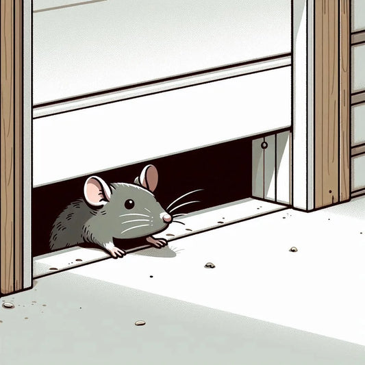 prevent rats from entering through gaps in garage doors