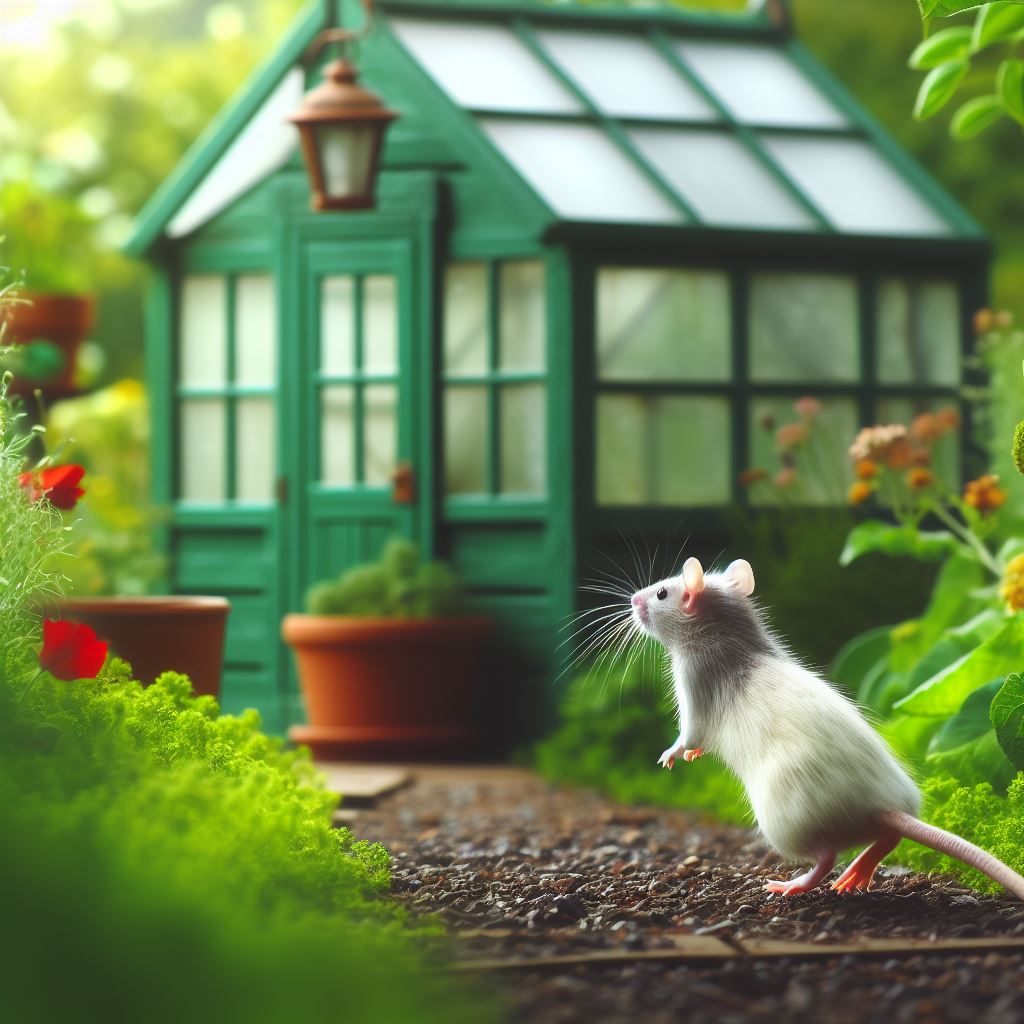 rat infestation in a garden greenhouse