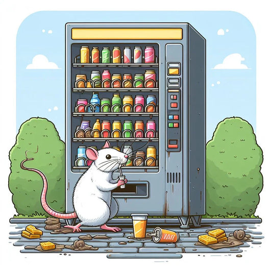 rat infested vending area