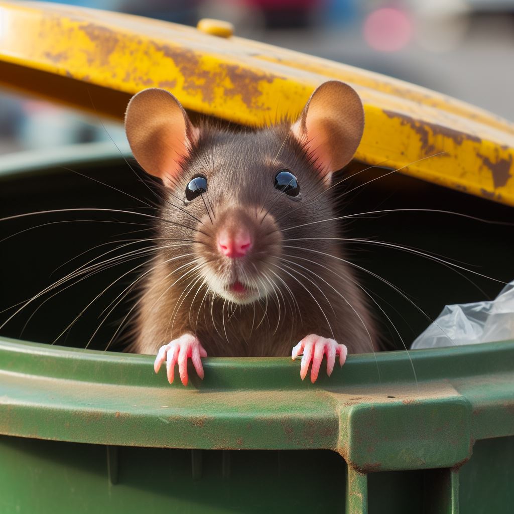 rats in garbage